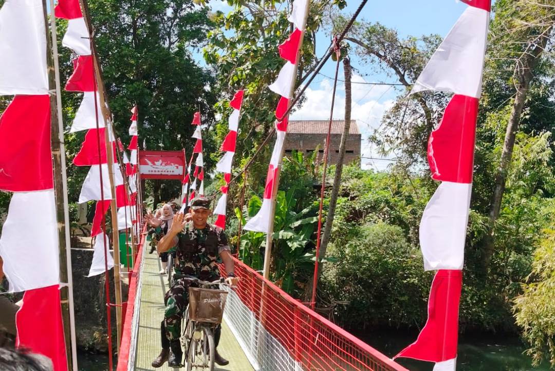 Empat Jembatan Merah Putih Garuda Diresmikan, Permudah Akses Warga Bantul