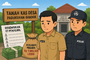 Lurah Condongcatur Jadi Tersangka Kasus TKD, Kerugian Negara Capai Rp1 Miliar