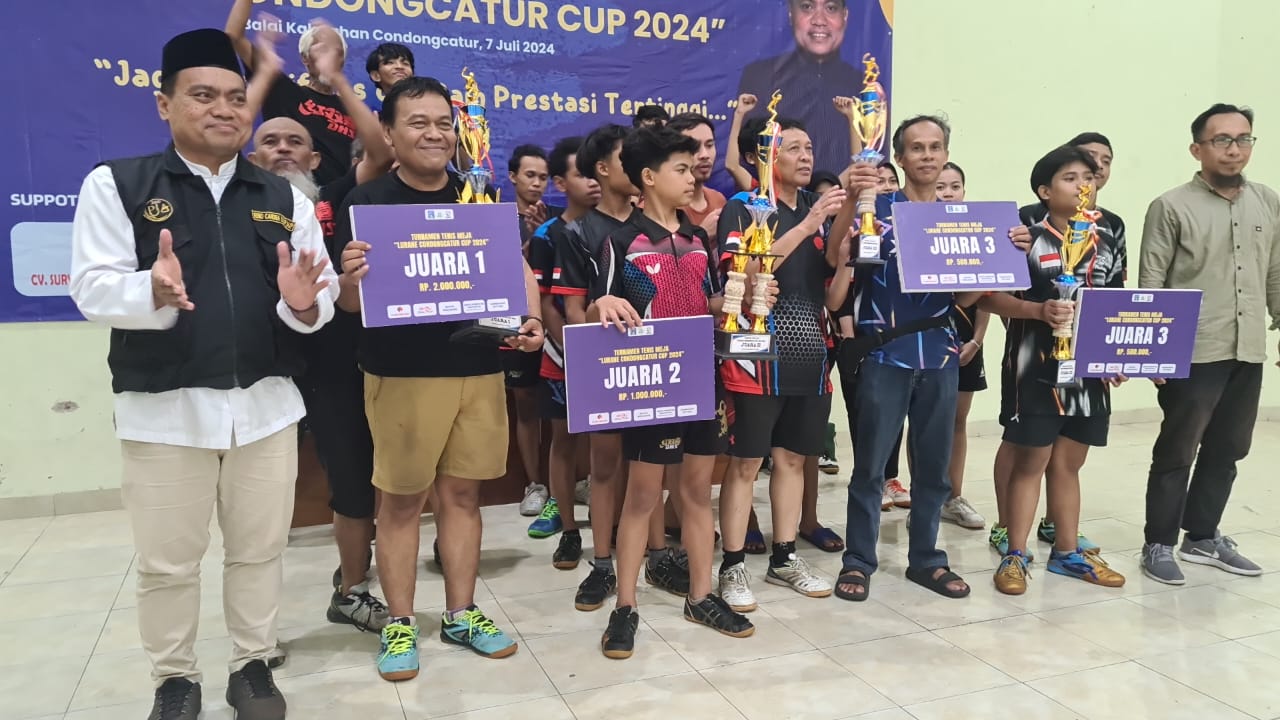 PTM MMC A Juara Turnamen Tenis Meja Lurahe Condongcatur Cup 2024