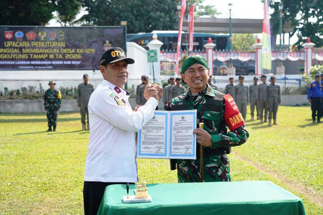 Kasrem 072/Pamungkas Tutup TMMD Ke-129 Sengkuyung Tahap III Kodim 0734/Kota Yogya