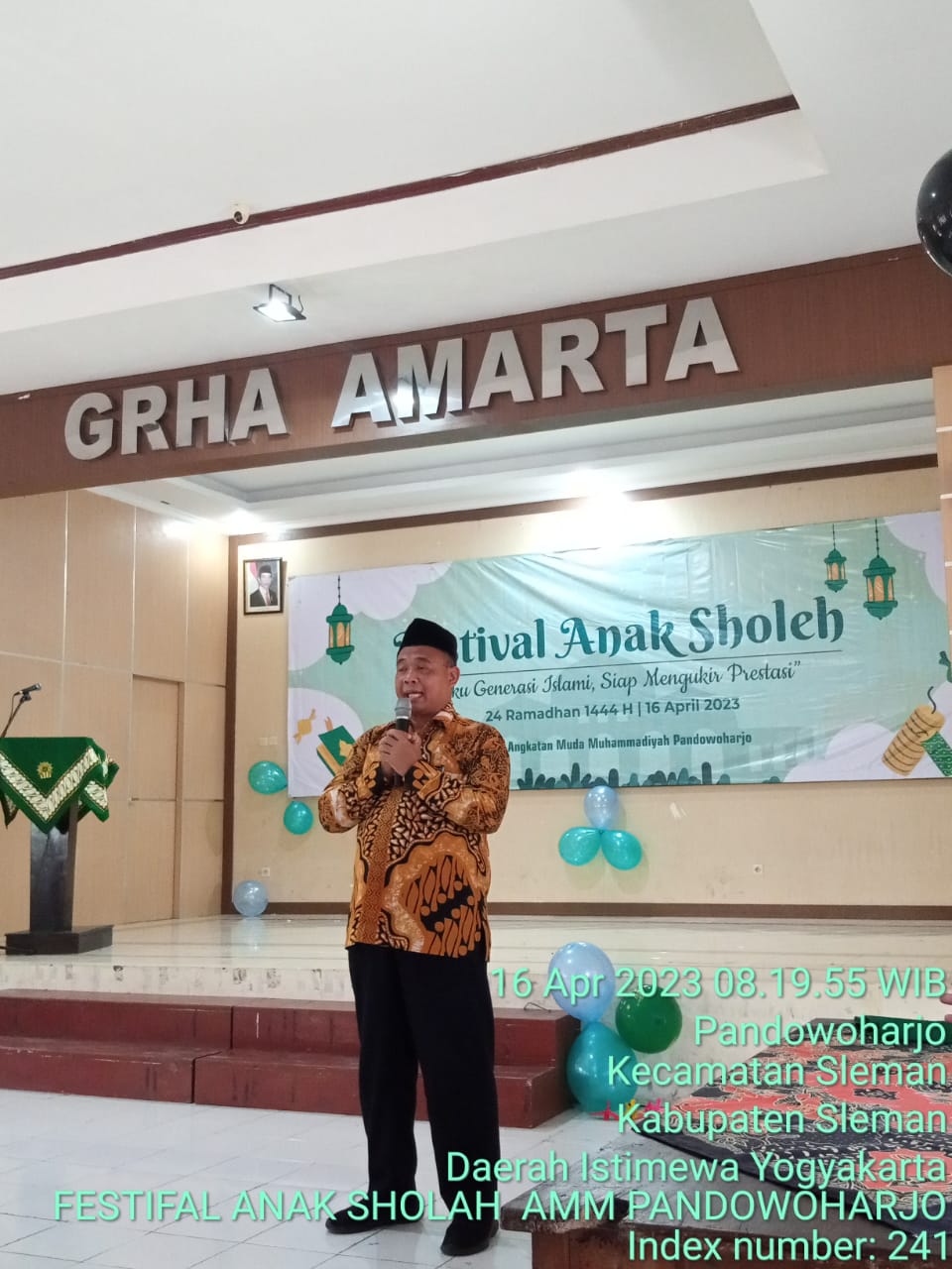 FAS 2023 Pandowoharjo Dibuka, Harda Kiswaya: Ini Cara Cerdas Membentuk Generasi Berakhlak Mulia