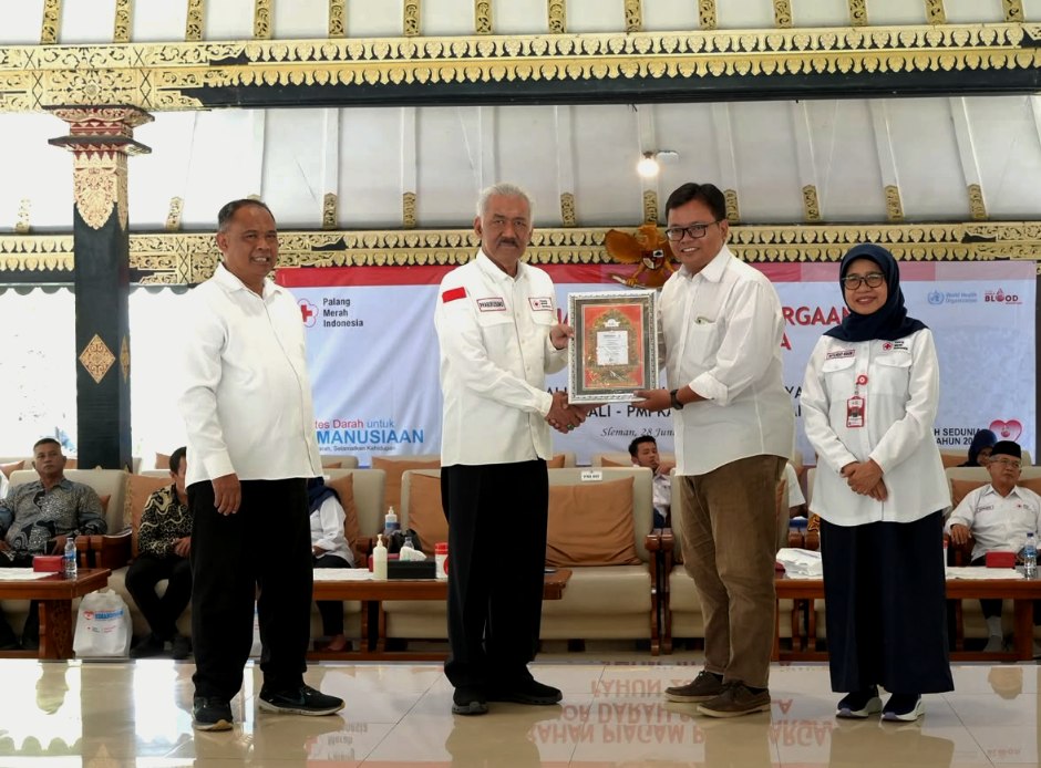 PMI Sleman Beri Penghargaan 718 Pendonor, Kebutuhan Darah Masih Capai 39.210 Kantong