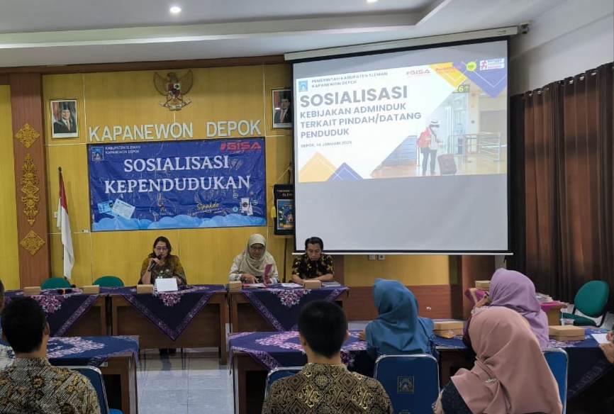 Kapanewon Depok Sosialisasikan Kemudahan Layanan Pindah/Datang Penduduk