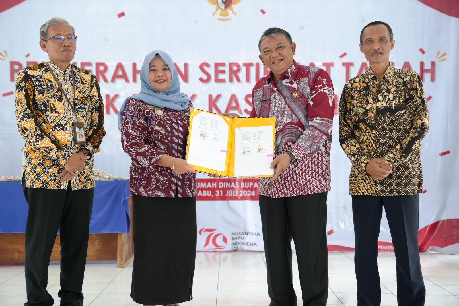 Pemkab Sleman Terima 204 Sertifikat Hak Milik Kasultanan, Dukung Penguatan Pemanfaatan Tanah