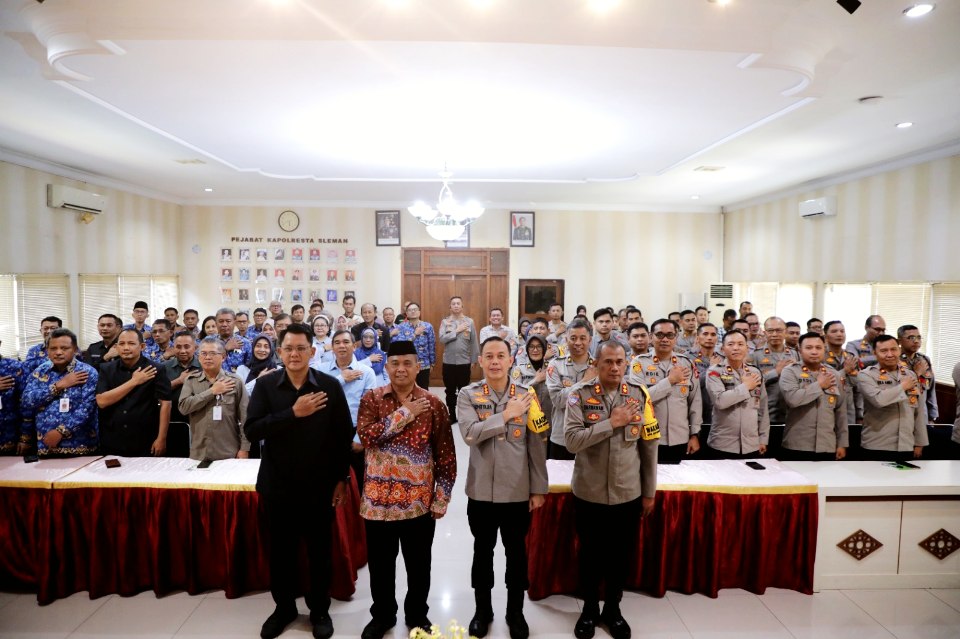 Sinergi Pemkab dan Polresta Sleman Diperkuat di Temu Kenal Kapolresta Baru