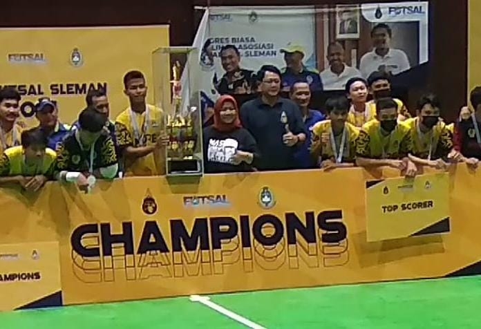 Liga Futsal Sleman 2021 Berakhir, Teracita FC  Jadi  Juara 