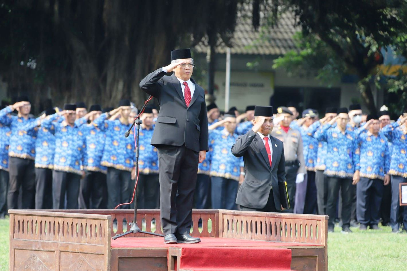 Pemkab Sleman Gelar Upacara Peringatan Hari Pahlawan dan Hari Kesehatan Nasional