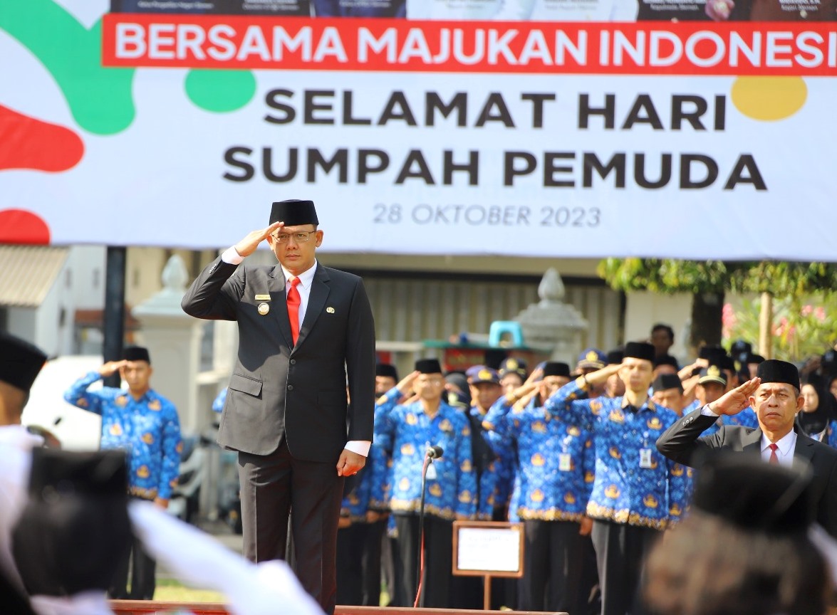 Upacara Hari Sumpah Pemuda, Wabup Sleman Ajak Seluruh Elemen Berkolaborasi Memajukan Indonesia 