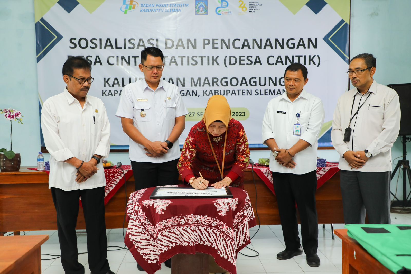 Canangkan Desa Cantik, Wabup Sleman Dorong Pengelolaan Data Berkualitas di Tingkat Kalurahan