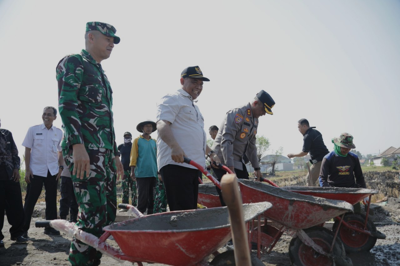 TMMD Sengkuyung III Sleman Dimulai, Bangun Jalan Desa dan RTLH di Sendangtirto