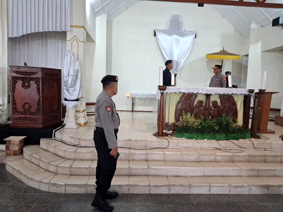 Sterilisasi Gereja Jelang Paskah 2026, Polres Bantul Libatkan Tim Gegana Brimob