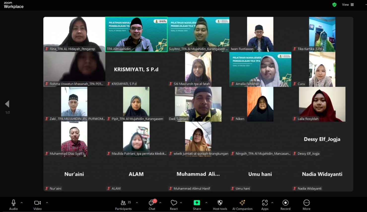 Webinar TPA Al Mujahidin Karangasem Sukses, Ini Penjelasannya