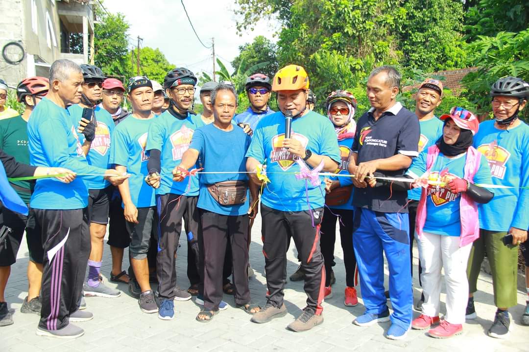 Pemkal Condongcatur Rutin Gelar Gowes JUPON dan Resmikan Proyek Pembangunan di Padukuhan