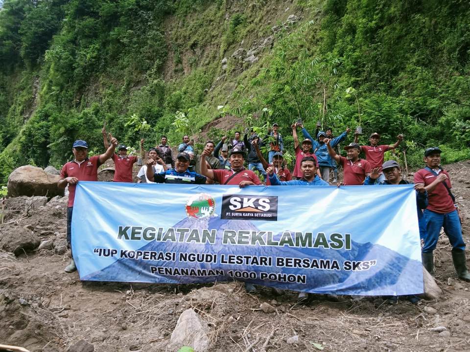 Reklamasi Tambang Merapi, Ngudi Lestari Tanam 1.000 Pohon di Eks Galian C